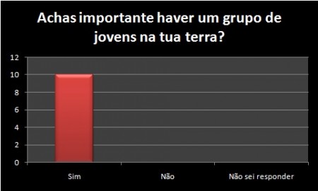 Achas importante haver um grupo de jovens na tua terra?